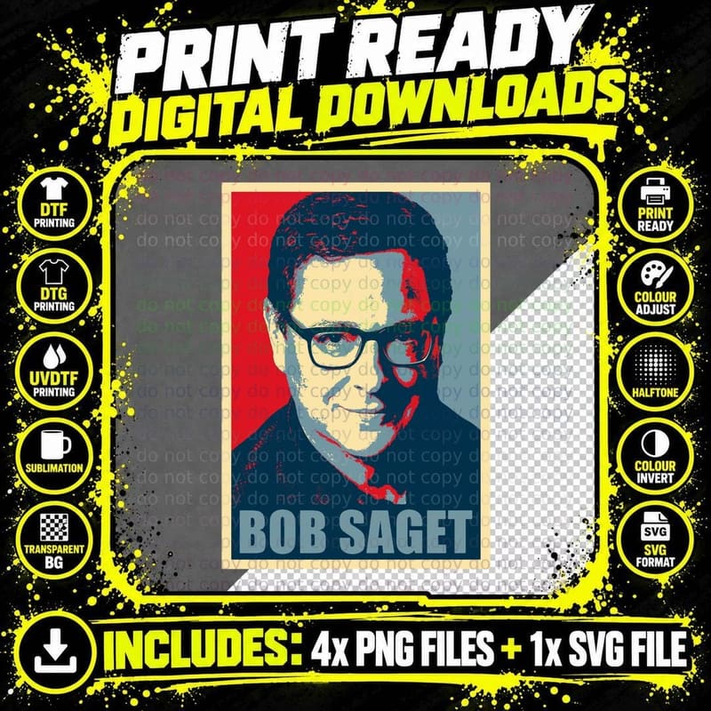 Bob Saget Hope T-Shirt Png SVG Digital Bundle
