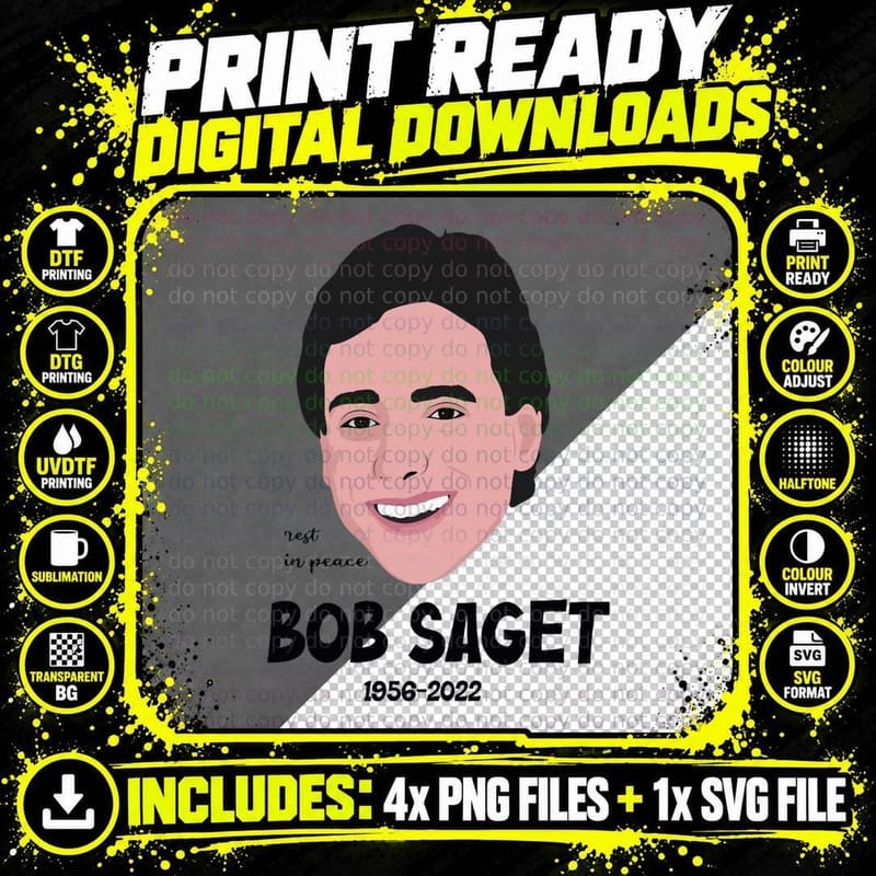 Bob Saget Rest in Peace T-Shirt Png SVG Digital Bundle
