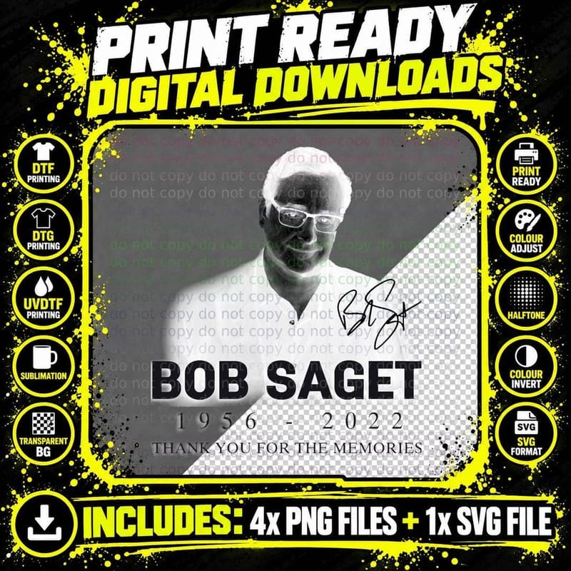 Bob Saget Thank You for the Memories T-Shirt Png SVG Digital Bundle