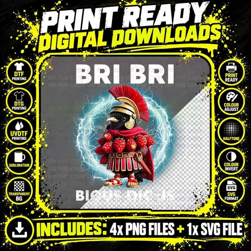 Bri Bicus Dicus Italian Brainrot Brri Bicus Dicus T-Shirt Png SVG Digital Bundle