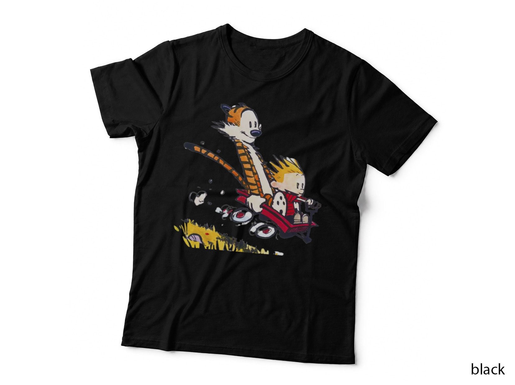 Calvin and Hobbes Red Wagon T-Shirt