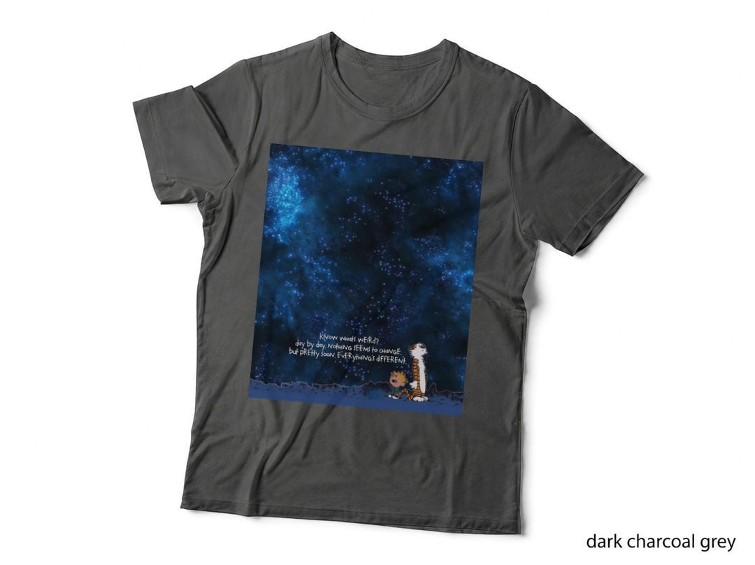 Calvin and Hobbs Space Graphic T-Shirt