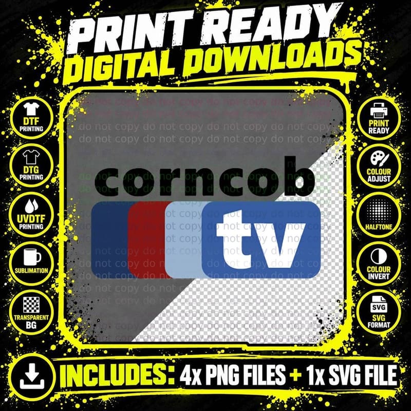 Corncob TV - I Think You Should Leave Tim Robinson Png SVG Digital Bundle