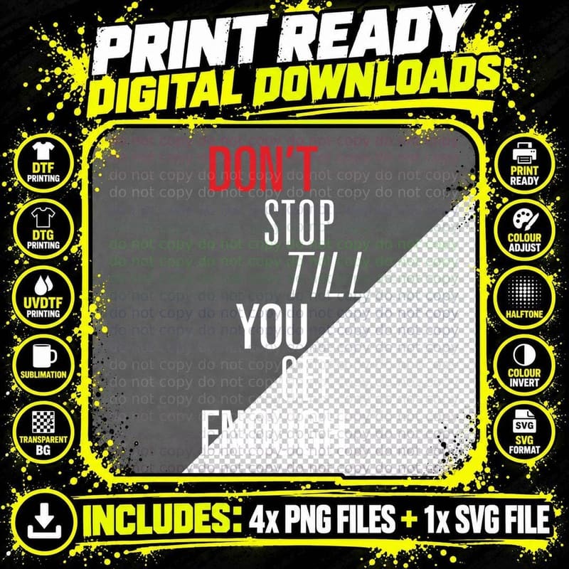 Don't Stop Til You Get Enough - Michael Jackson T-Shirt Png SVG Digital Bundle