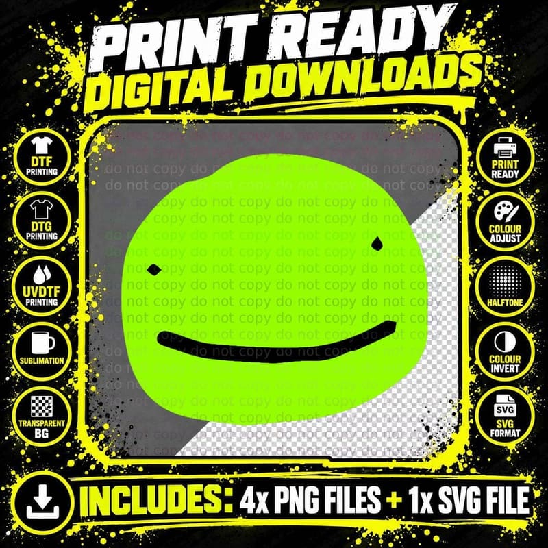 Dream Green Icon T-Shirt Png SVG Digital Bundle