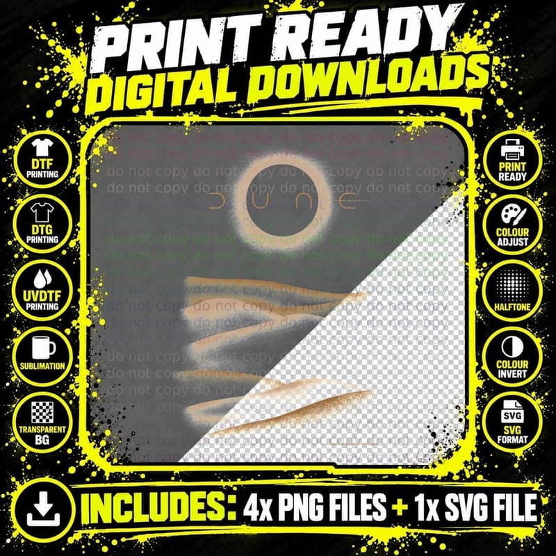 Dunes of Arrakis T-Shirt Png SVG Digital Bundle