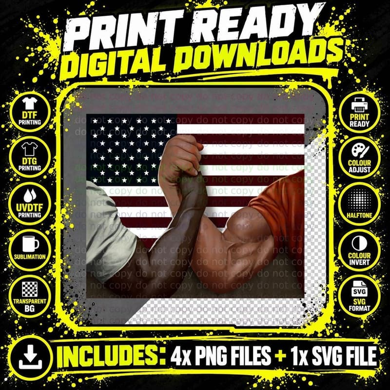 Dutch and Dillon Famous Handshake T-Shirt Png SVG Digital Bundle