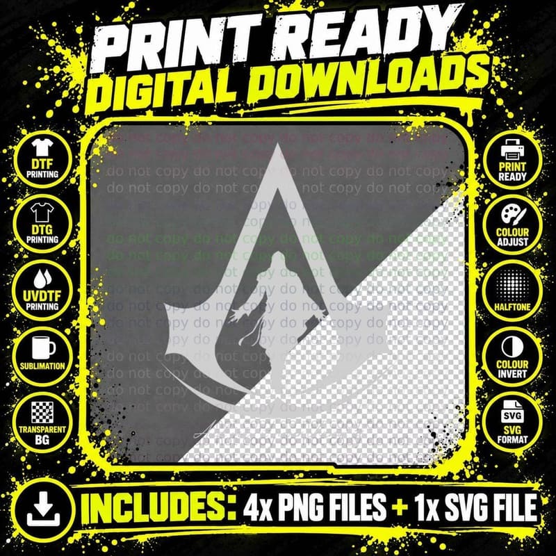 Ezio - and May It Never Change Us - Assassins Creed Fan Png SVG Digital Bundle