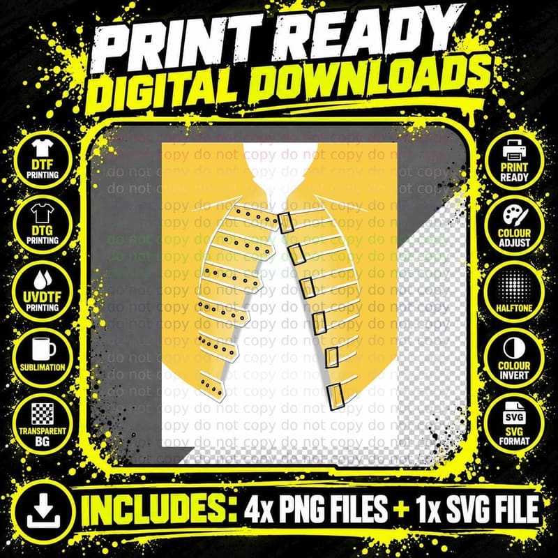 Freddie Yellow Jacket Graphic T-Shirt Png SVG Digital Bundle
