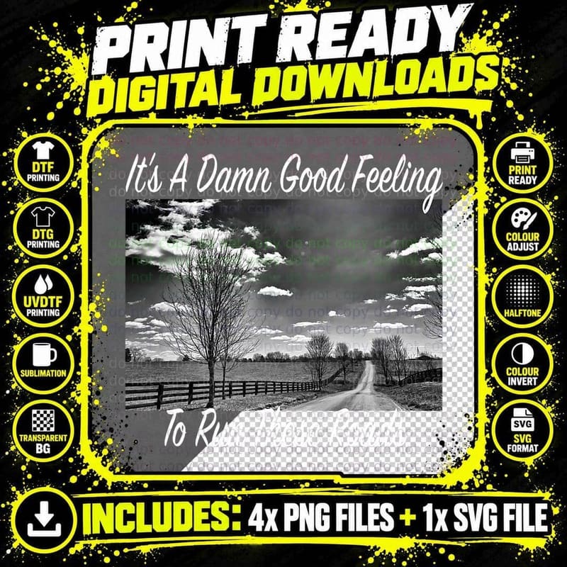 Good Feeling to Run Whitehouse Roads T-Shirt Png SVG Digital Bundle
