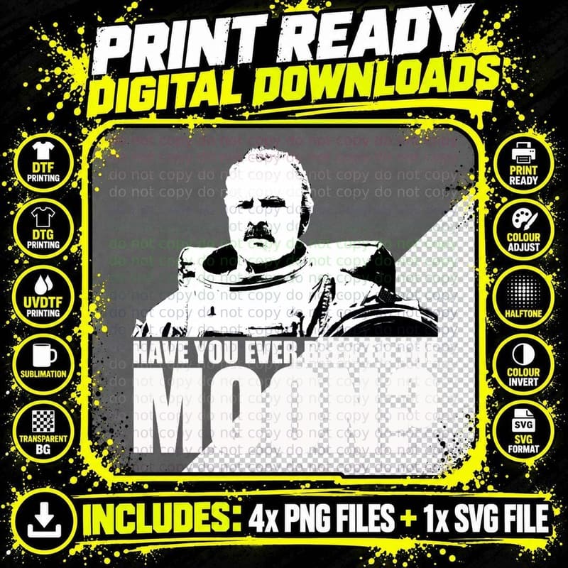 Have You Ever Been to the Moon Little Britain Bing Png SVG Digital Bundle