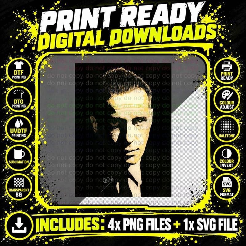 Humphrey Bogart Long T-Shirt Png SVG Digital Bundle