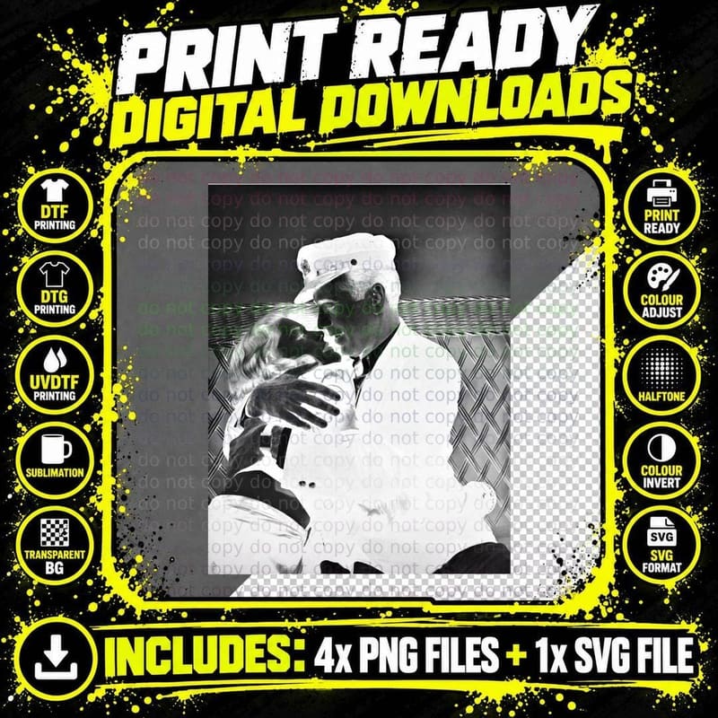 Humphrey Bogart and Lauren Bacall T-Shirt Png SVG Digital Bundle