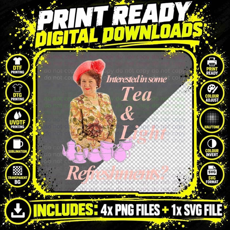 Hyacinth Bucket Essential 1 T-Shirt Png SVG Digital Bundle