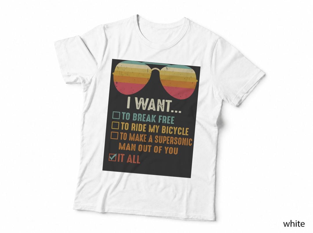 I Want to Break Free to Ride My Bicycle T-Shirt
