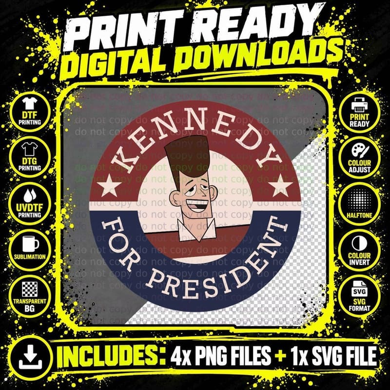 JFK for President T-Shirt Png SVG Digital Bundle