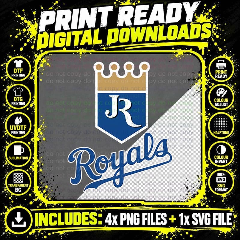 Jackson Royals Logo T-Shirt Png SVG Digital Bundle