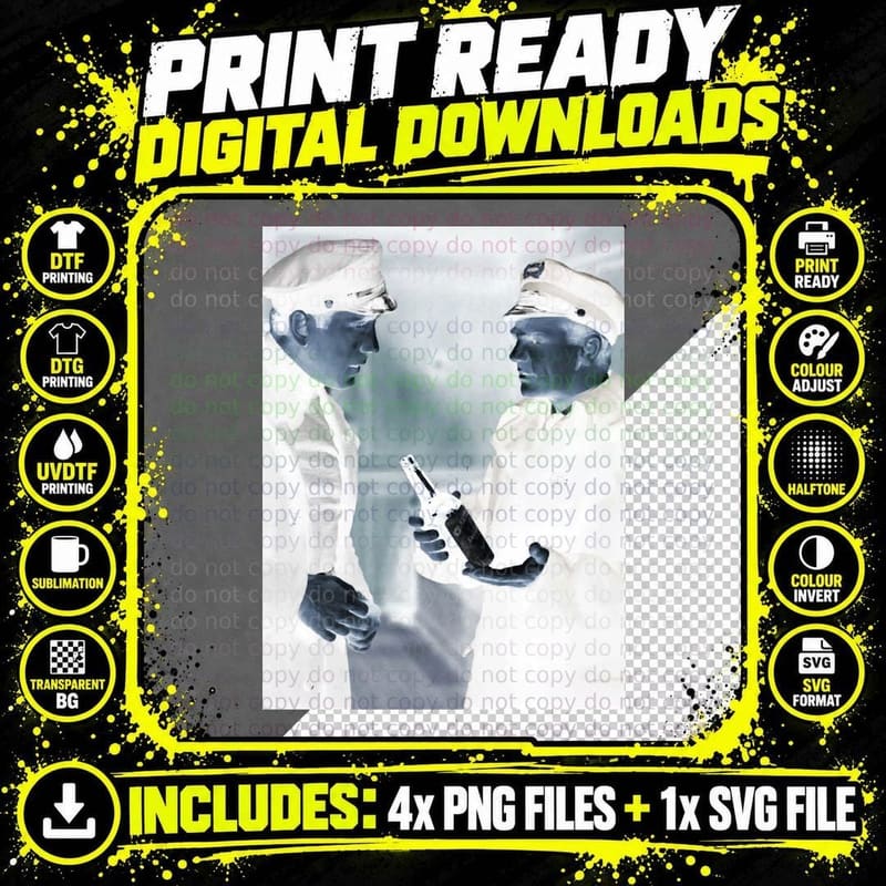 James Cagney & Humphrey Bogart T-Shirt Png SVG Digital Bundle