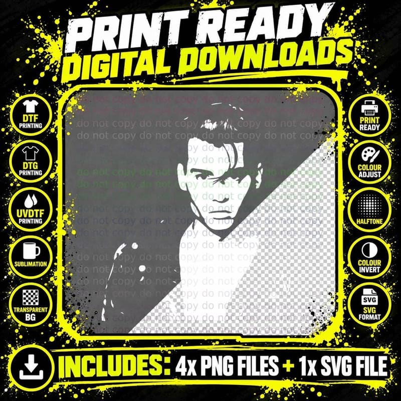 Johnny Depp - Cry Baby 1 T-Shirt Png SVG Digital Bundle
