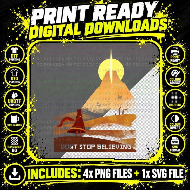 Journey on and on T-Shirt Png SVG Digital Bundle