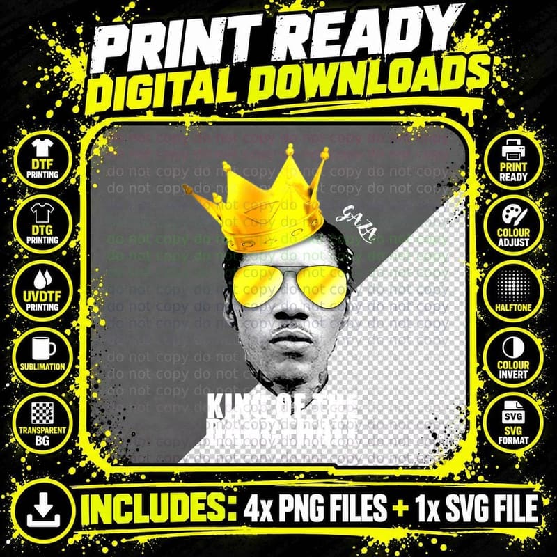 KOTD Freeworlboss - WHITE T-Shirt Png SVG Digital Bundle