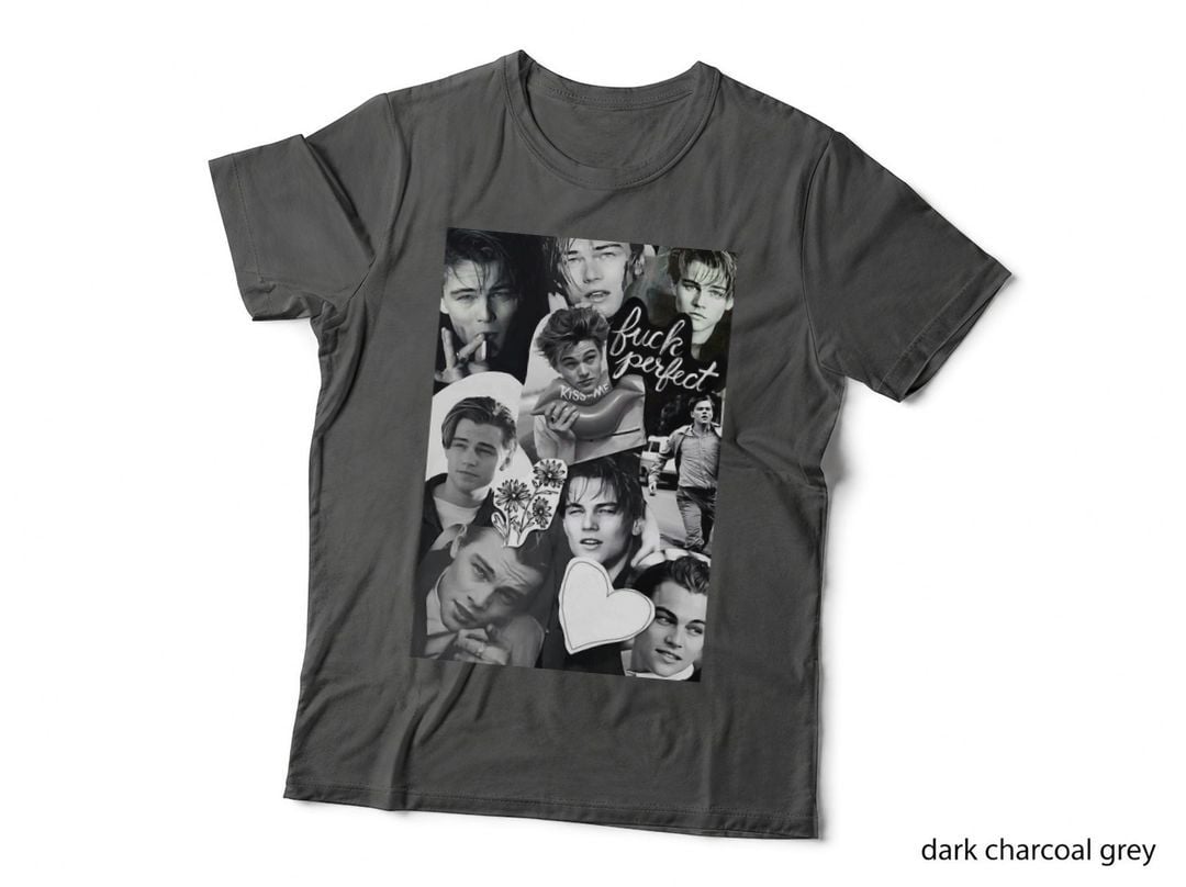 Leo Leonardo Dicaprio Handsome Collage T-Shirt
