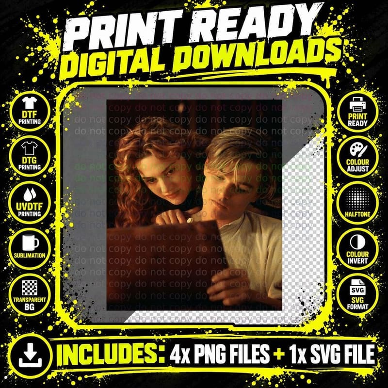 Leonardo Dicaprio Fanart 4 T-Shirt Png SVG Digital Bundle