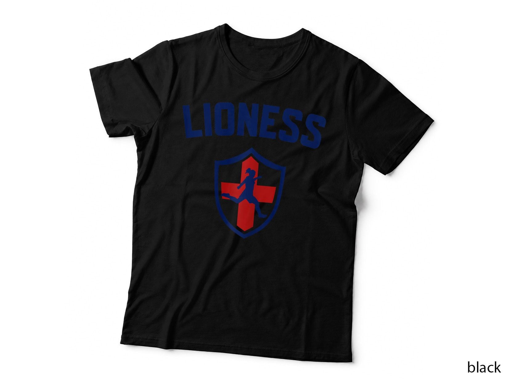 Lioness, England Flag Badge, for Women & Girls, Lionesses T-Shirt
