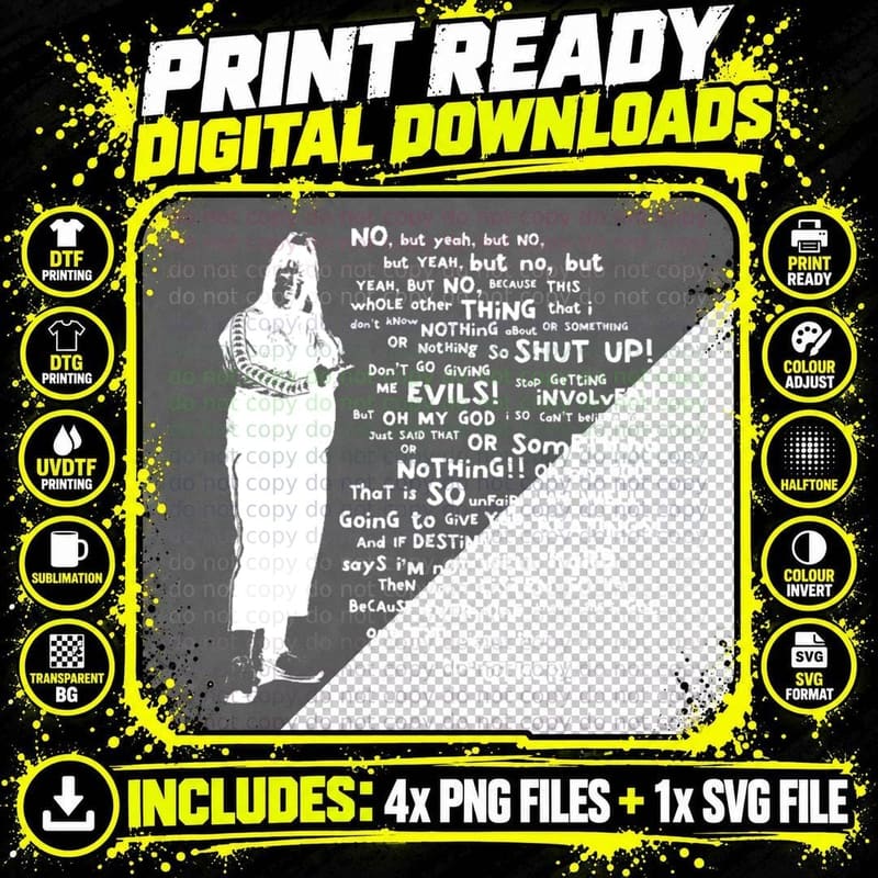 Little Britain - Vicky Pollard T-Shirt Png SVG Digital Bundle