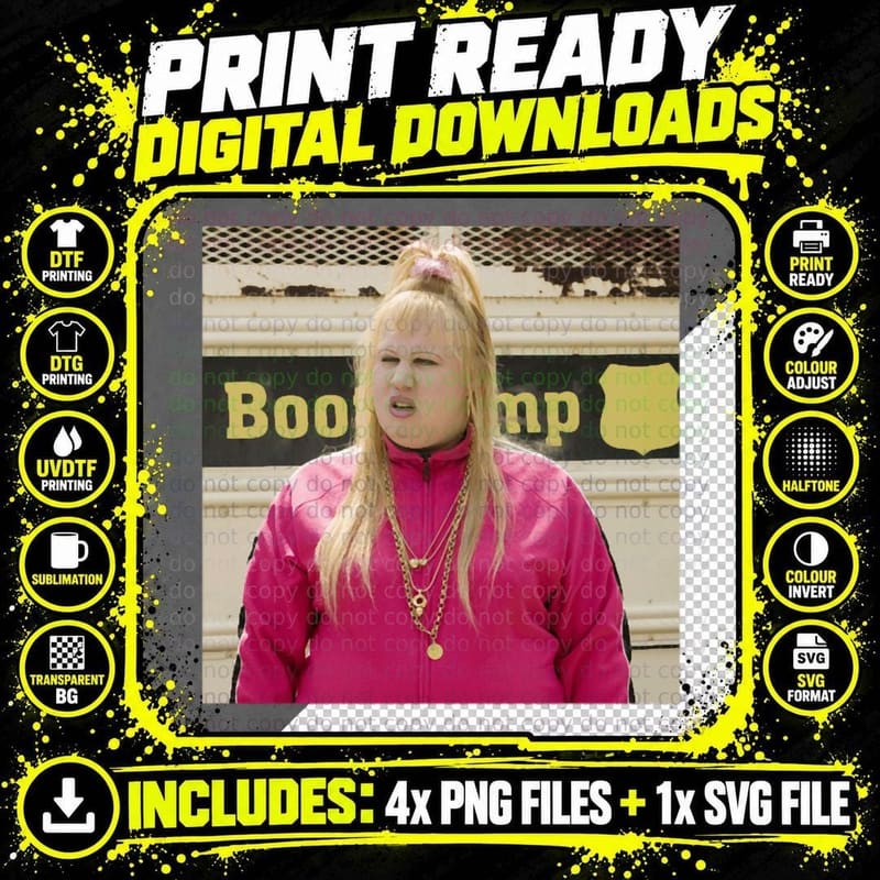 Little Britain Becky Design Long T-Shirt Png SVG Digital Bundle