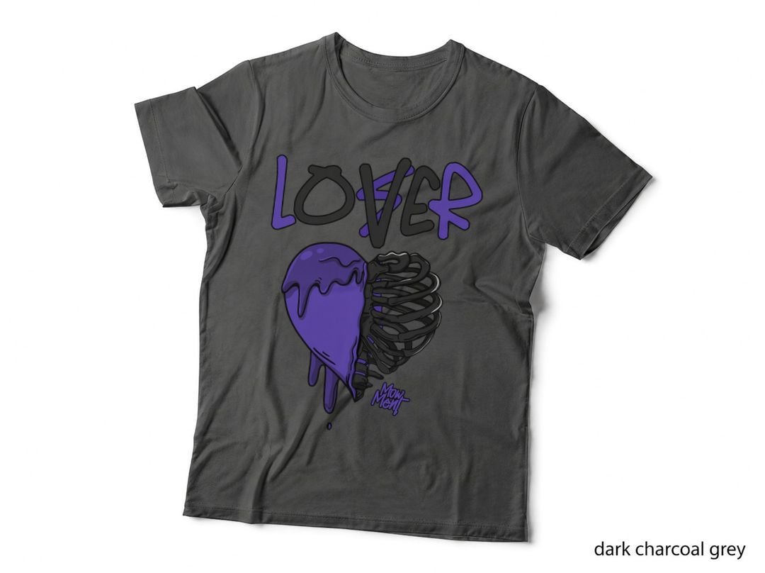 Loser Lover Dripping Black Field Purple 12s Matching T-Shirt
