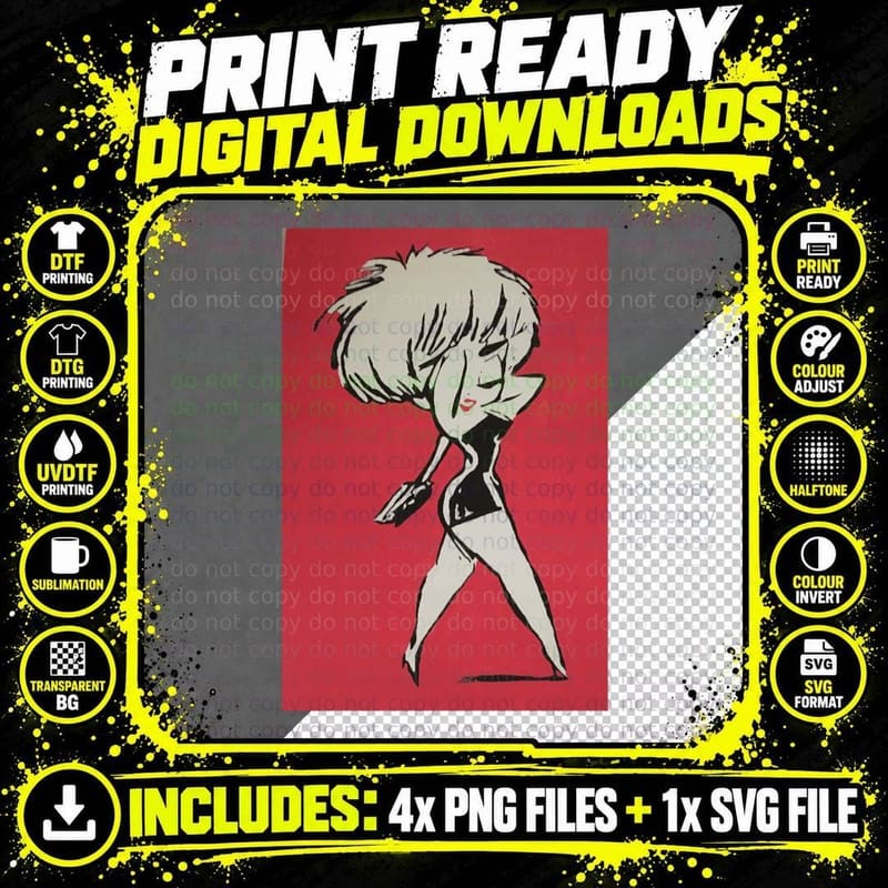 Madonna 'Who's That Girl' T-Shirt Png SVG Digital Bundle