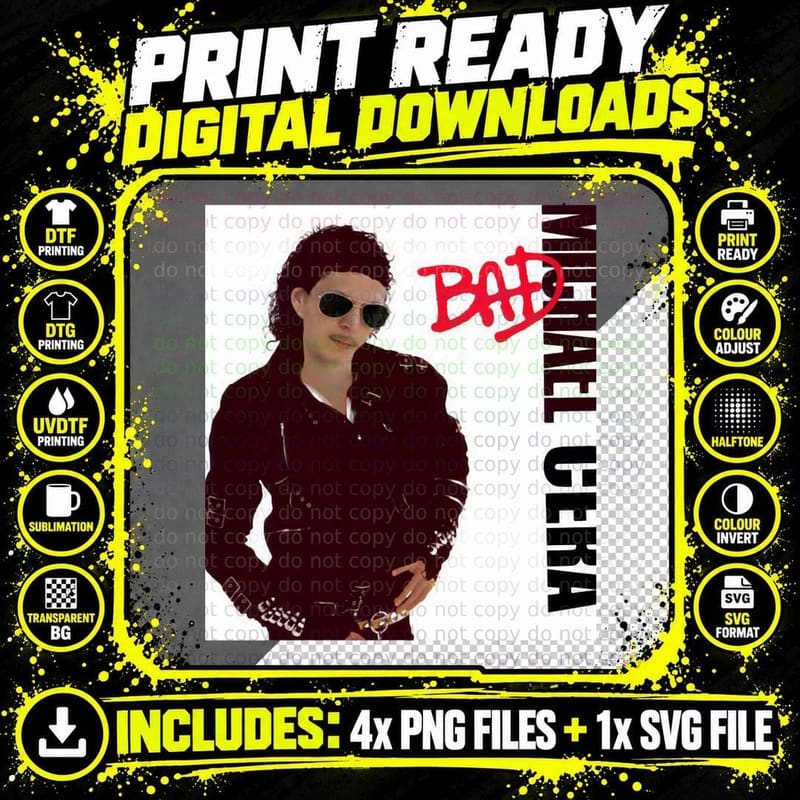 Michael Cera as Michael Jackson T-Shirt Png SVG Digital Bundle