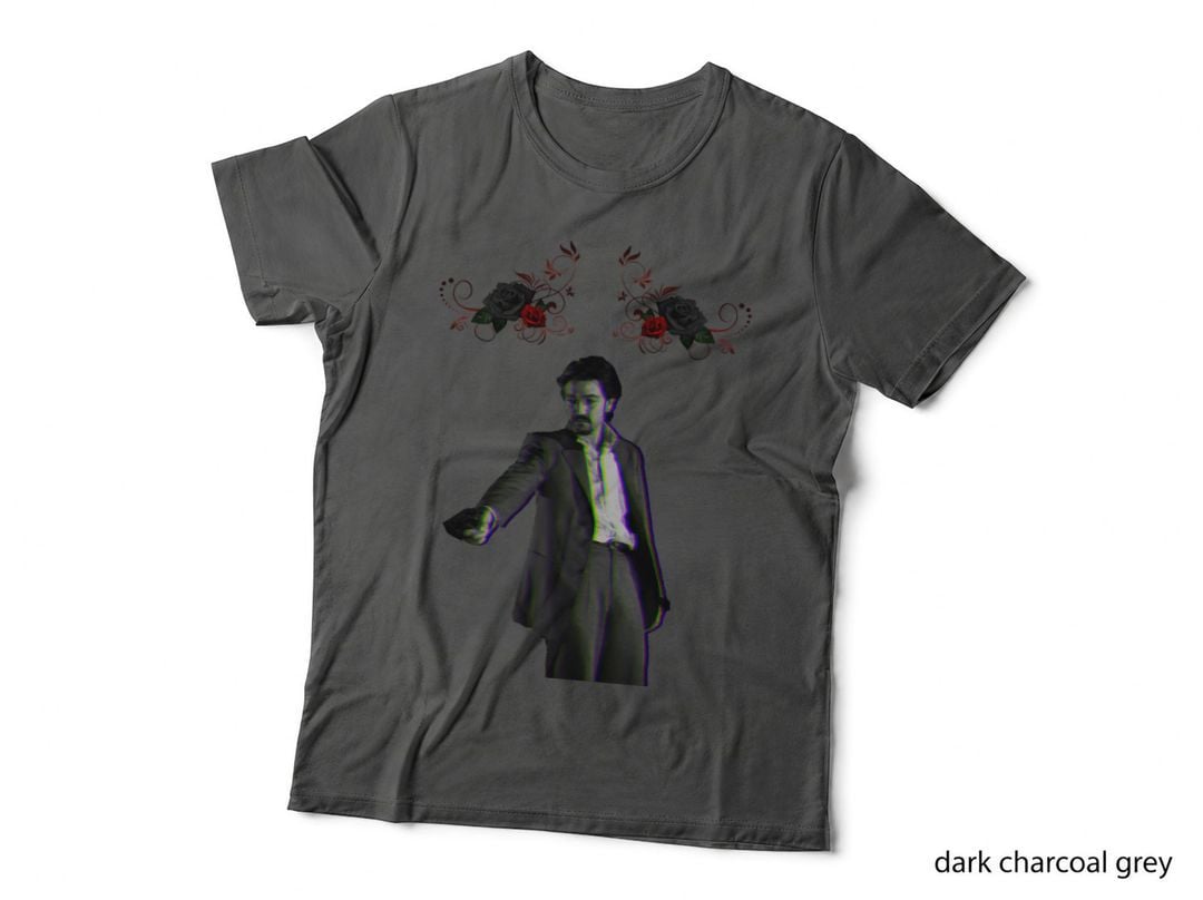 Narcos Mexico Felix Gallardo - Rose Print T-Shirt