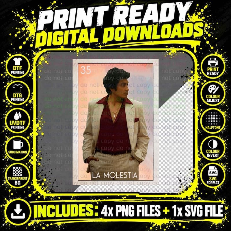 Narcos Mexico La Molestia T-Shirt Png SVG Digital Bundle