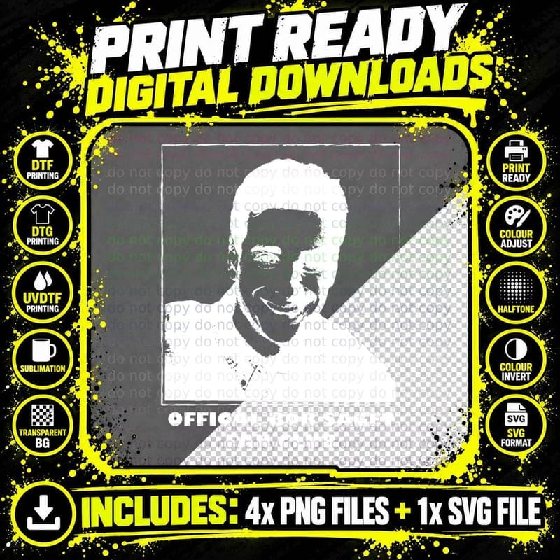 Official Bob Saget Fan Club T-Shirt Png SVG Digital Bundle