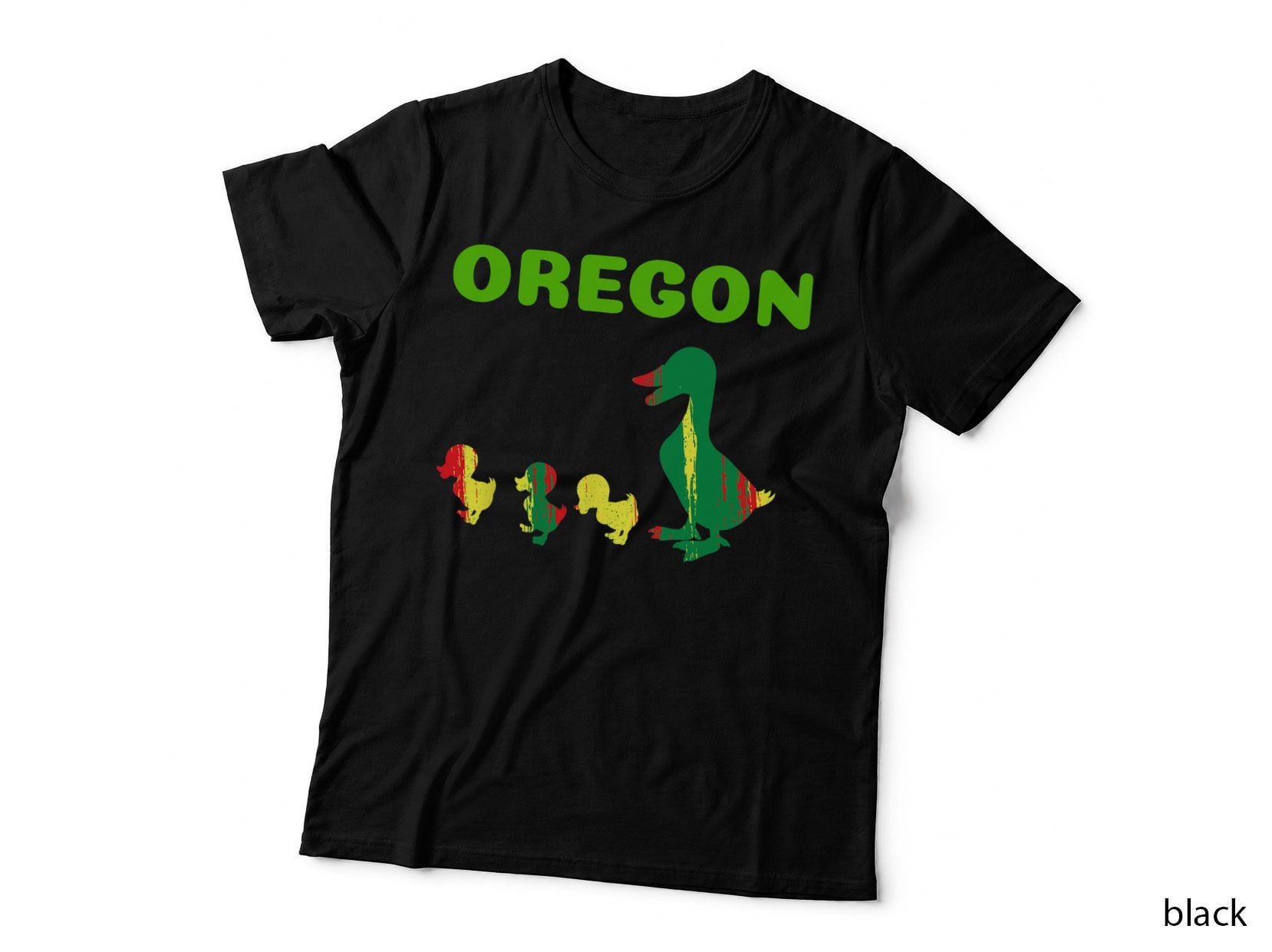 Oregon Green and Yellow Ducks Souvenir T-Shirt
