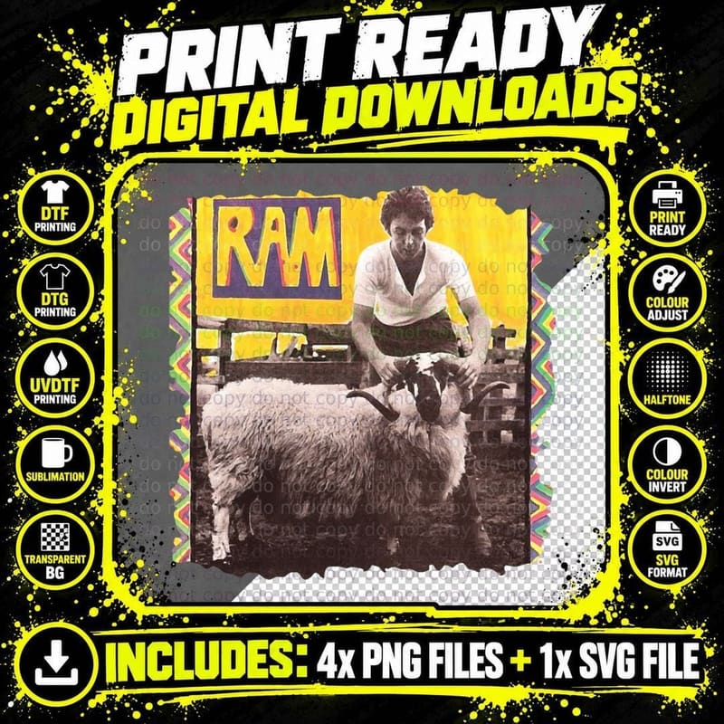 Paul Mccartney RAM Essential 1 T-Shirt Png SVG Digital Bundle