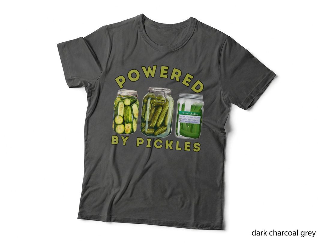 Pickle Jar Powered by Pickles Pickle Lovers Pickle Jars, Lover T-Shirt