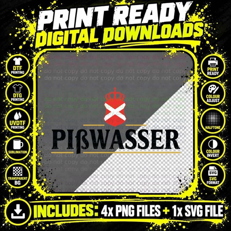 Pißwasser - GTA V T-Shirt Png SVG Digital Bundle