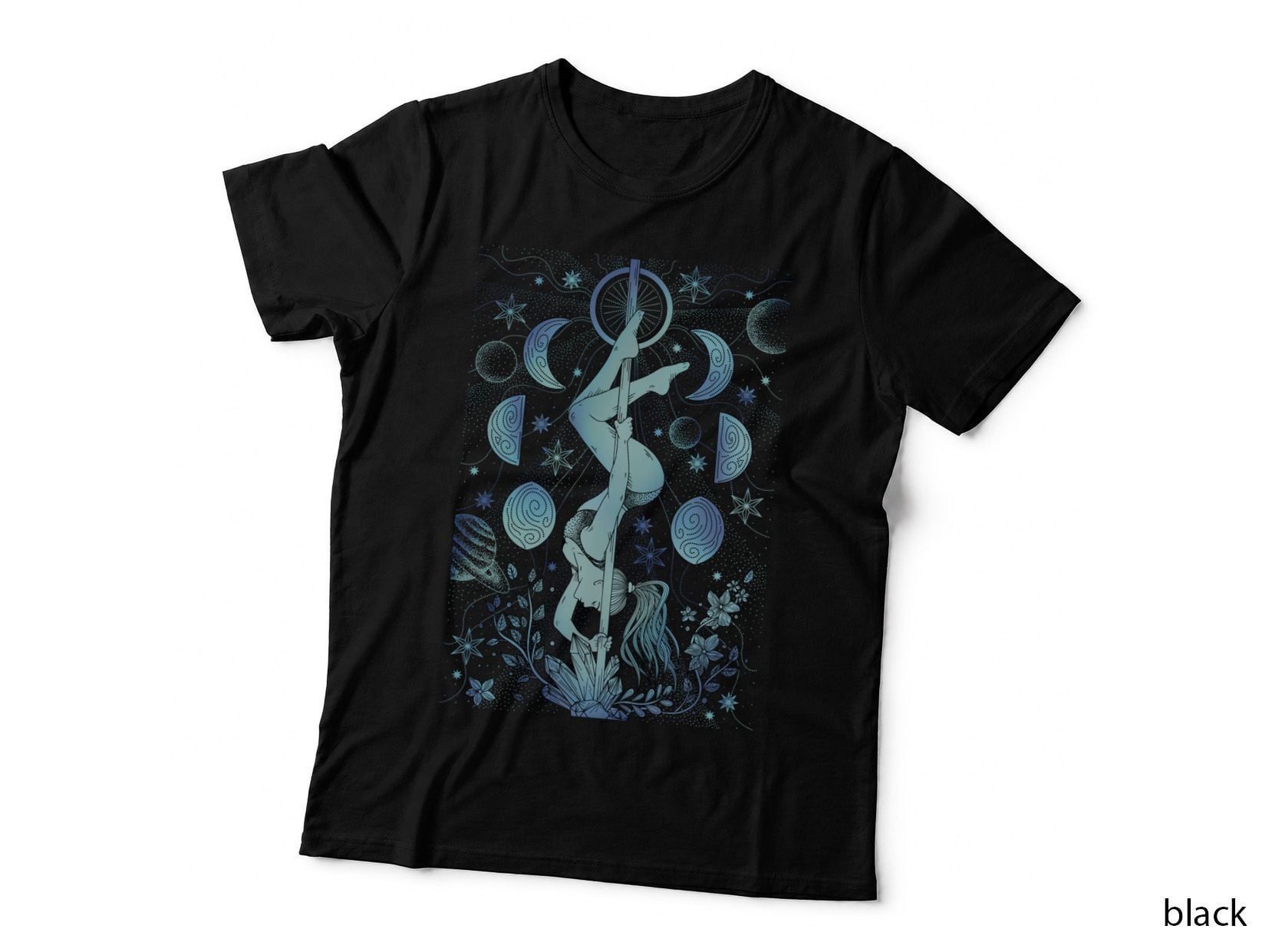 Pole Dance Moon Phases Pose T-Shirt