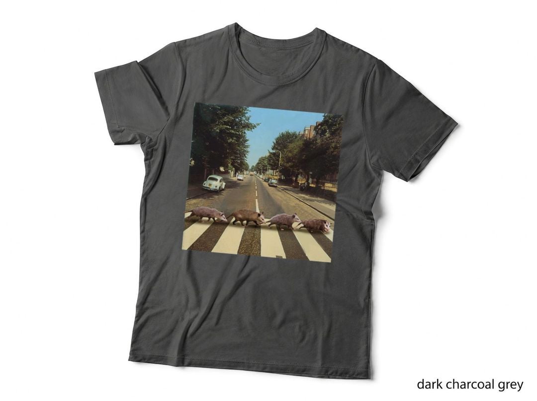 Possums Road Crossing Parody Opposum Lover T-Shirt