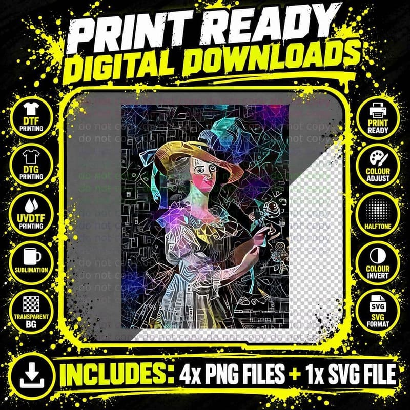 Queen Marie Antoinette Graphic T-Shirt Png SVG Digital Bundle