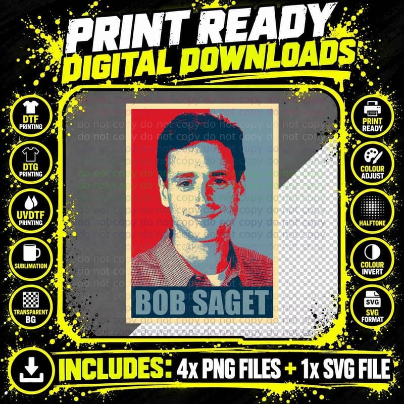 RIP Bob Saget Hope T-Shirt Png SVG Digital Bundle