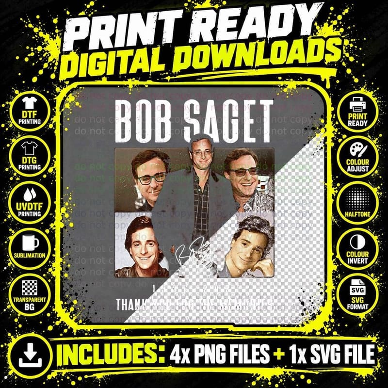 RIP Sidney Poitier Thanks You T-Shirt Png SVG Digital Bundle