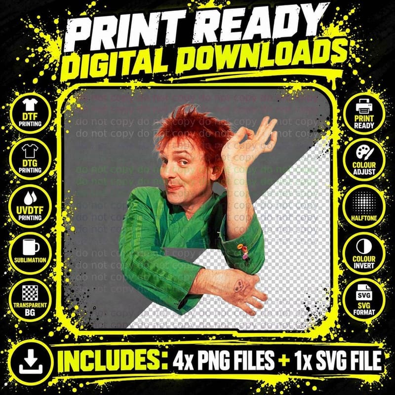 Rik Mayall Dead - Why Drop Dead Fred Is Still Worth Png SVG Digital Bundle