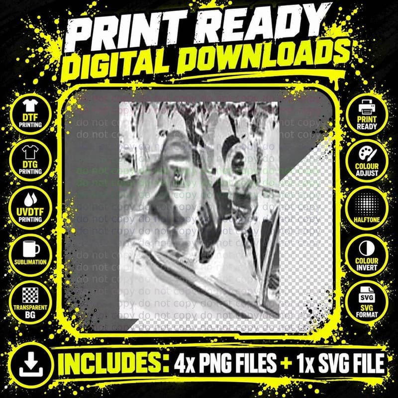 Rip Harambe Jfk T-Shirt Png SVG Digital Bundle