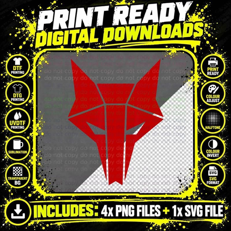 Sci-Fi Red Rising Saga Howlers Logo T-Shirt Png SVG Digital Bundle