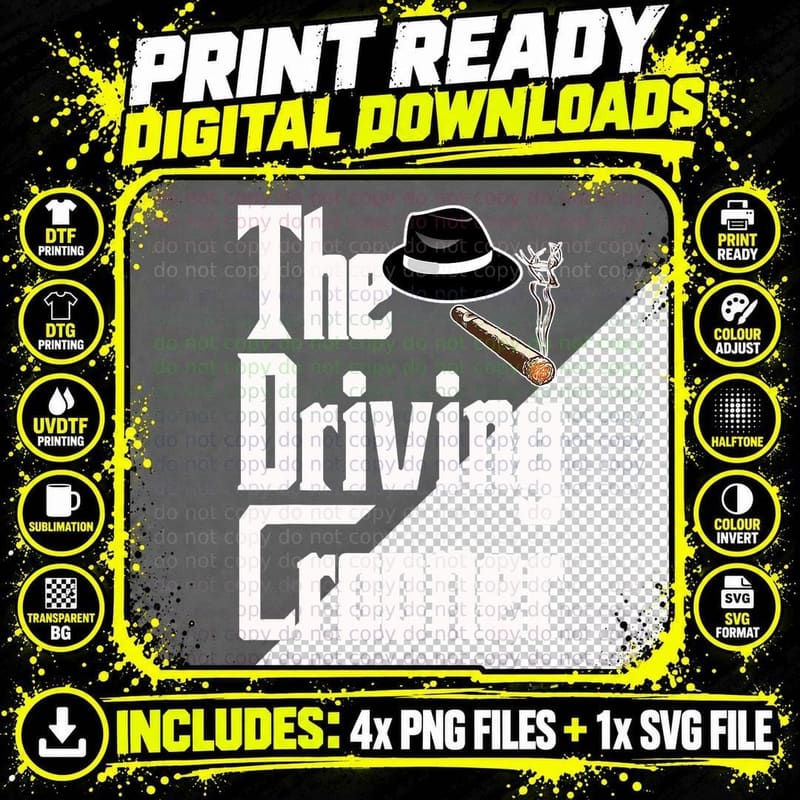 The Driving Crooner I Think You Should Leave T-Shirt Png SVG Digital Bundle