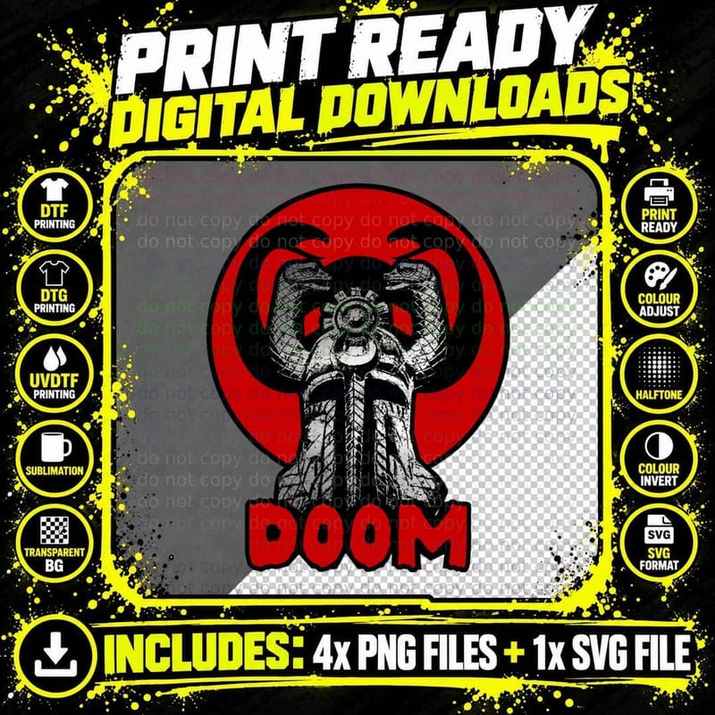 Thulsa DOOM CONAN T-Shirt Png SVG Digital Bundle